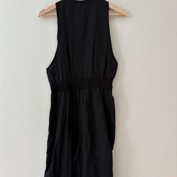 Vintage Black Sleeveless Jumpsuit with Gold Buttons - Picture 5 of 5